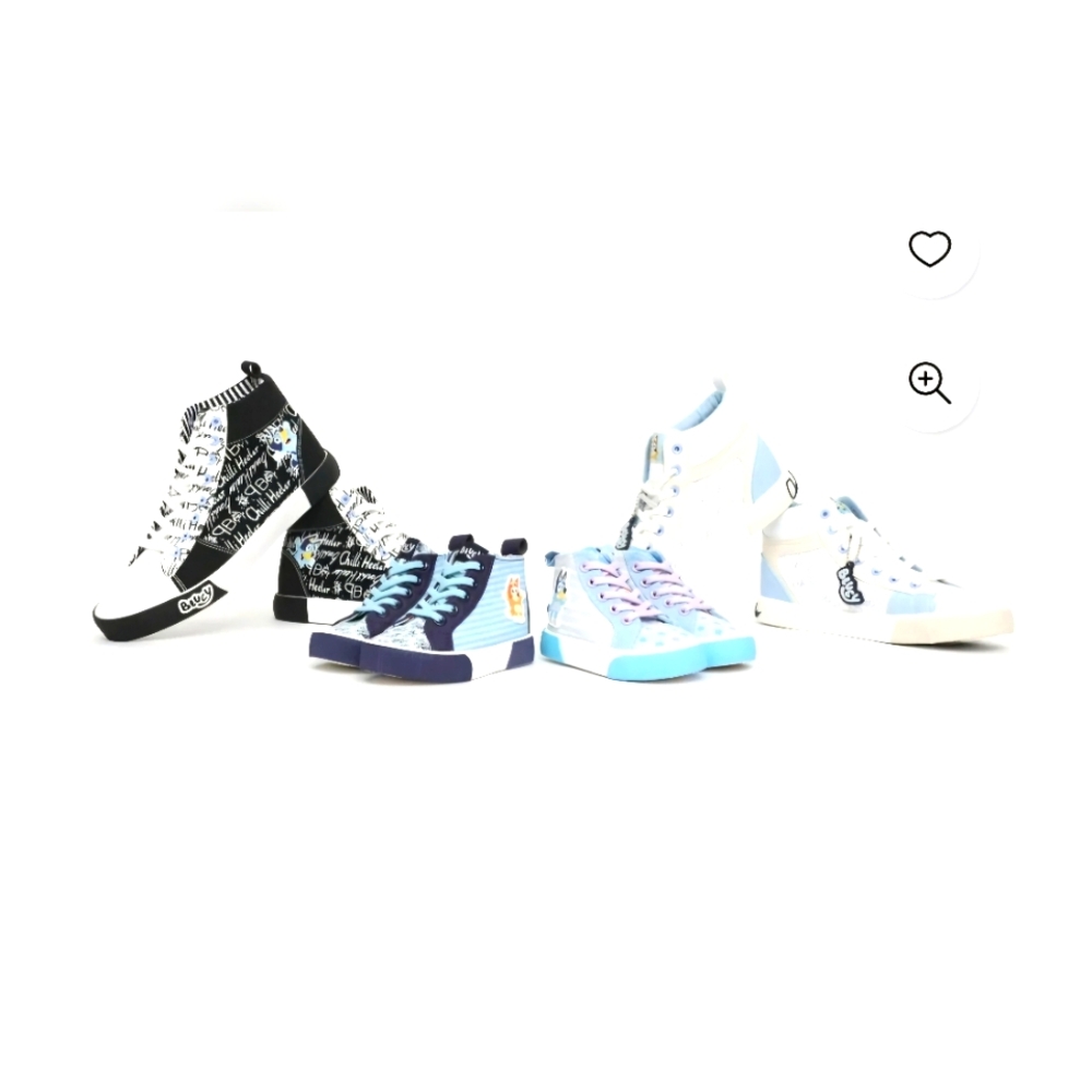 ***BLUEY MOMS? ADORABLE BANDIT/CHILLI HEELER HIGH TOP SHOES***